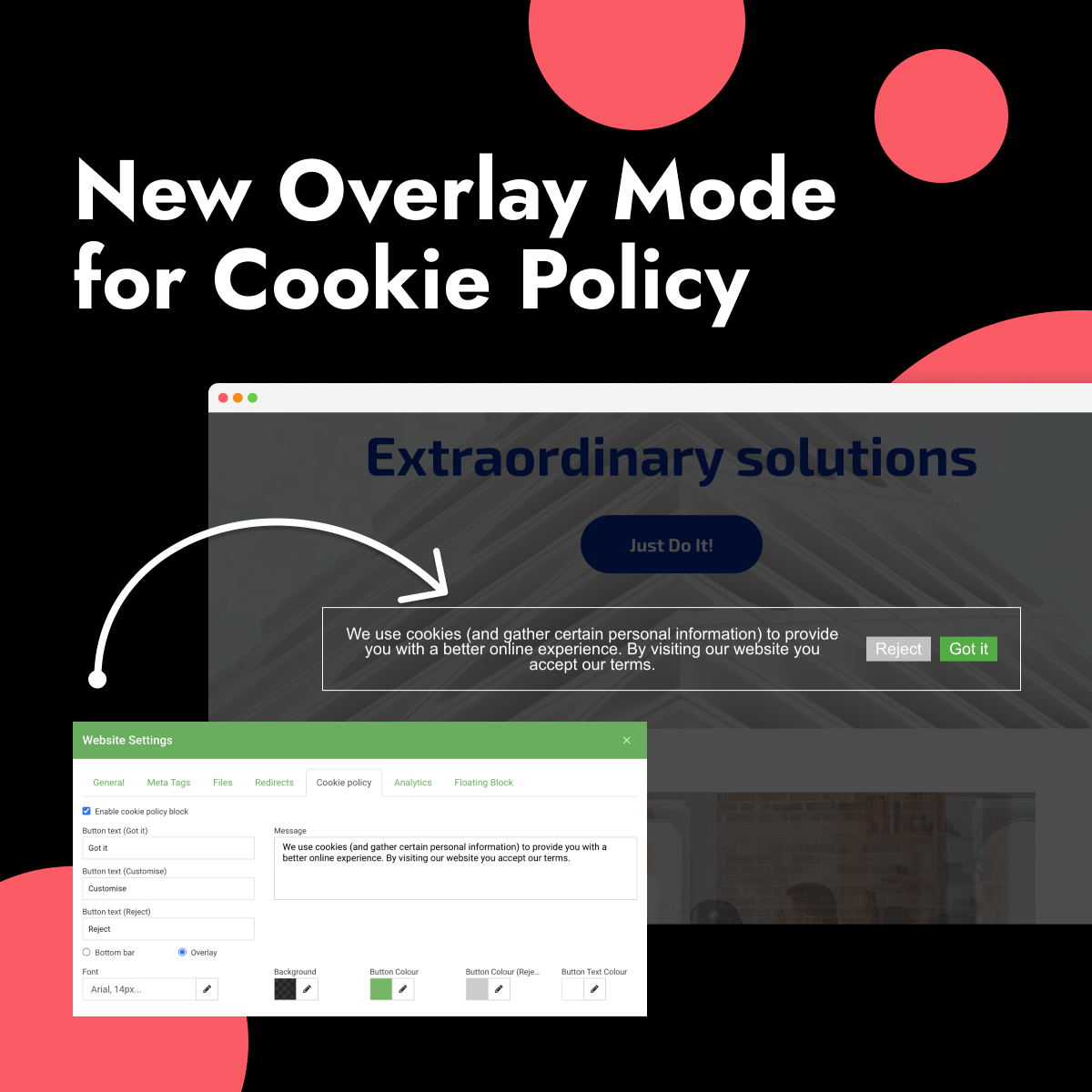 How to manage a cookie policy?